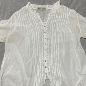 Sundance JP and Mattie Short Sleeve Peasant Blouse